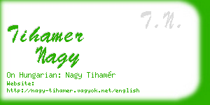 tihamer nagy business card